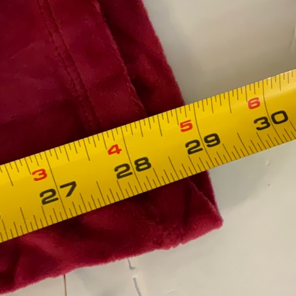 Wakanda Forever velour pants burgundy. Elastic waist band. Has symbol on front. - Picture 5 of 6